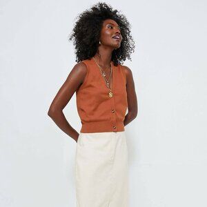 HYACINTH HOUSE Chestnut Connie Knit Vest Size L NWT Retail $98 Tuckernuck